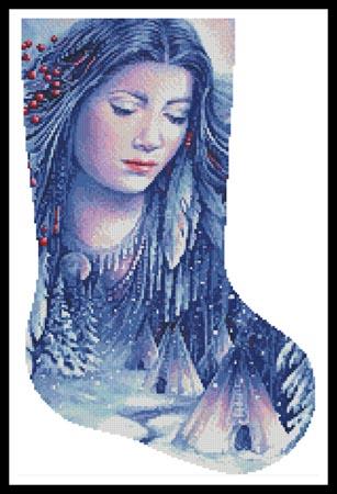 Midwinter Dreams Stocking (Right) - Artecy Cross Stitch