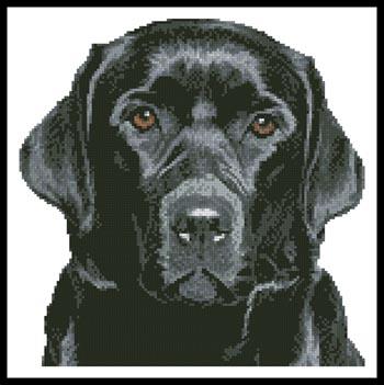 Mini Black Labrador - Artecy Cross Stitch
