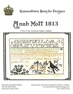 Anah Mott 1813 - Queenstown Sampler Designs