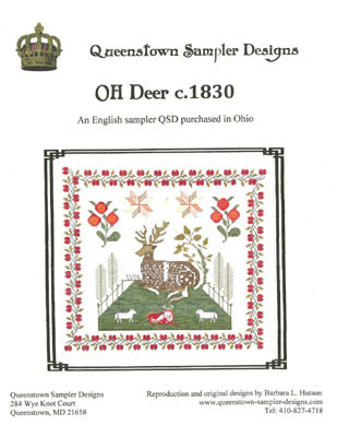 Oh Deer c. 1830 - Queenstown Sampler Designs