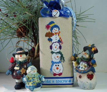 Stacked Snowmen - Stitchworks