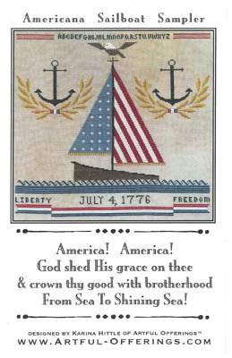 Americana Sailboat Sampler - Artful Offerings