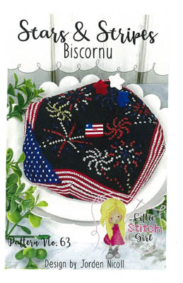 Stars & Stripes Biscornu - Little Stitch Girl