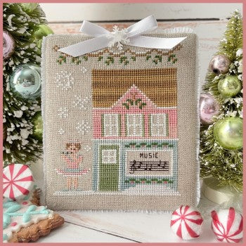 Nutcracker Village 7: Mirliton's Music Store - Country Cottage Needleworks