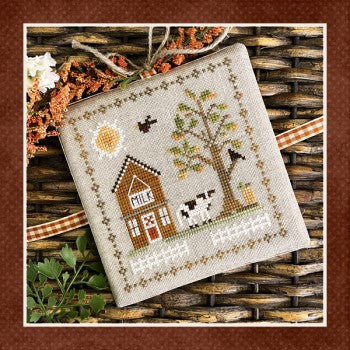 Fall On The Farm 6: With A Moo Moo Here - Little House Needleworks