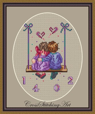 You Are My Valentine - Cross Stitching Art