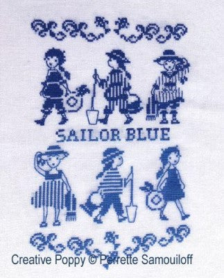 Sailor Blue: Girl's Beach Fashion - Perrette Samouiloff