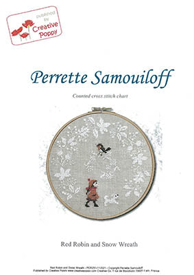 Red Robin And Snow Wreath - Perrette Samouiloff