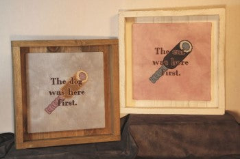 Dog Or Cat Was Here First - Burdhouse Stitchery