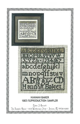 Hannah Baker 1803 Sampler - The Sampler House