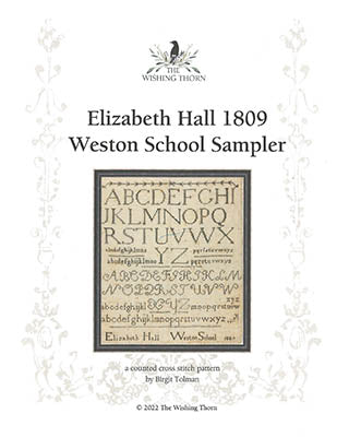 Elizabeth Hall Sampler 1809 - Wishing Thorn