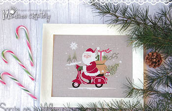 Santa On A Vespa - Madame Chantilly