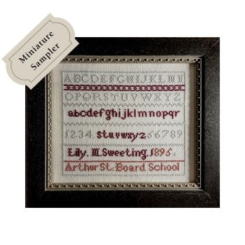 Lily Sweeting Miniature Sampler 1895 - Wishing Thorn