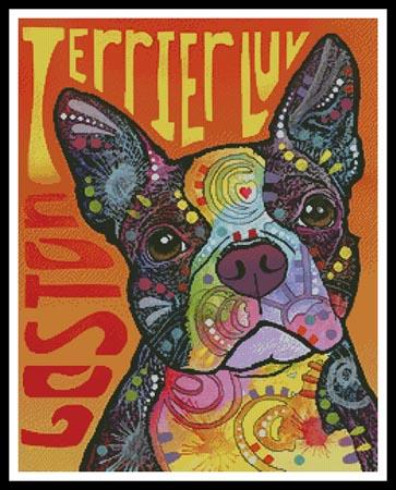 Boston Terrier Love - Artecy Cross Stitch