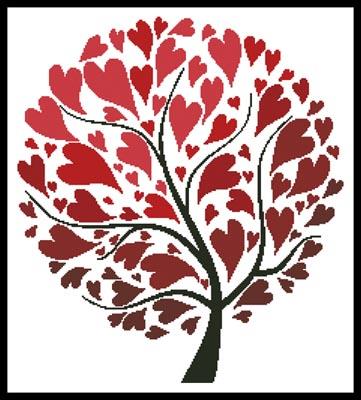 Tree Of Hearts - Artecy Cross Stitch