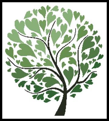 Summer Tree Of Hearts - Artecy Cross Stitch