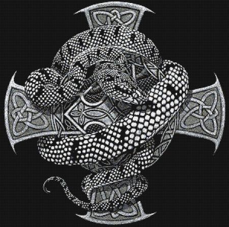 Snake Cross by Stanley Morrison - Paine Free Crafts