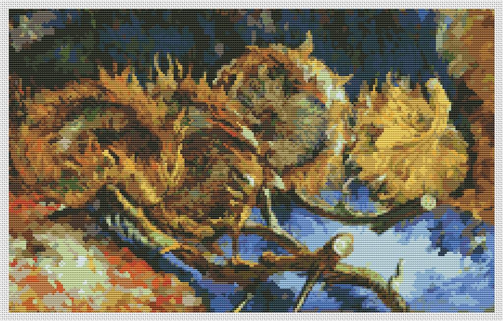 Still Life With Four Sunflowers - Art of Stitch, The