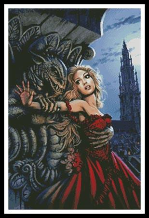 Gargoyles Embrace - Artecy Cross Stitch