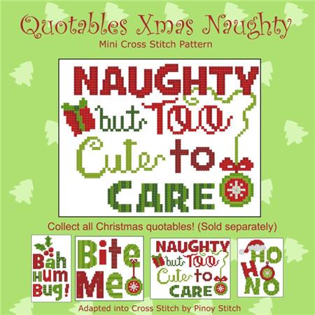 Quotables Xmas: Naughty - PinoyStitch