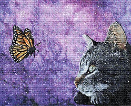 Cat Watching Butterfly by Caroline Lord O'Donovan - Paine Free Crafts