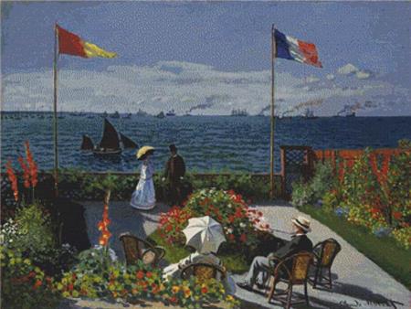 Garden At Sainte-Adresse - X Squared Cross Stitch