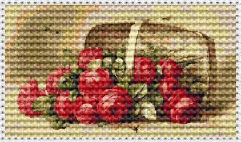 Basket Of Roses - Art of Stitch, The