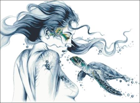 Sea Turtle Totem - Charting Creations