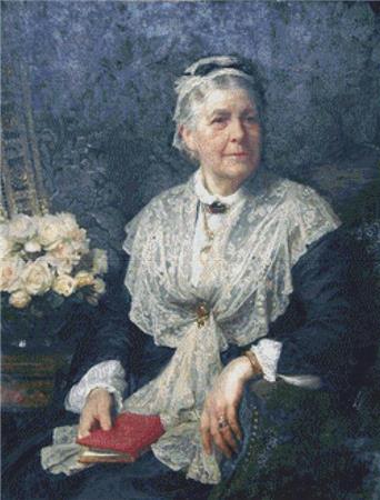 Portrait Of A Lady In A Lace Edged Dress - X Squared Cross Stitch