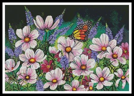 Pink Cosmos - Artecy Cross Stitch