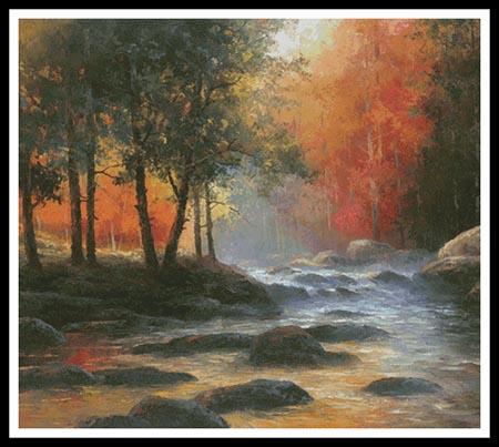 Rocks And Stream (Cushion) - Artecy Cross Stitch