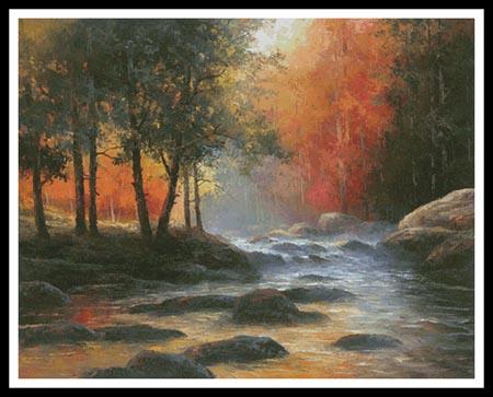 Rocks And Stream (Large) - Artecy Cross Stitch