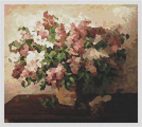 Lilacs In A Basket - Art of Stitch, The