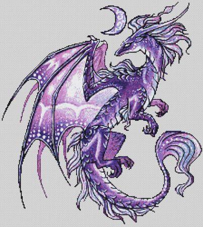 Dragon Of A Violet Moon by Alvia Alcedo - Paine Free Crafts
