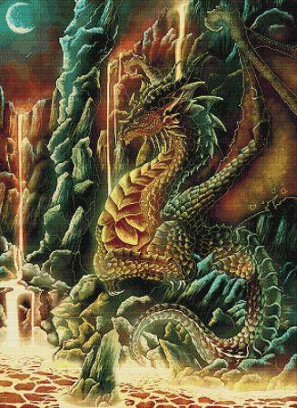 Lava Dragon by Midna Rosewater - Paine Free Crafts