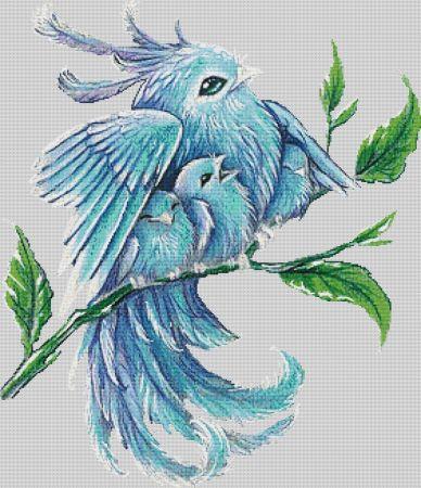 Bluebird Family by Alvia Alcedo - Paine Free Crafts