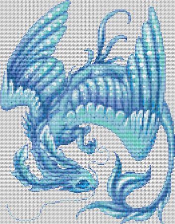 Little Azure Dragon by Alvia Alcedo - Paine Free Crafts
