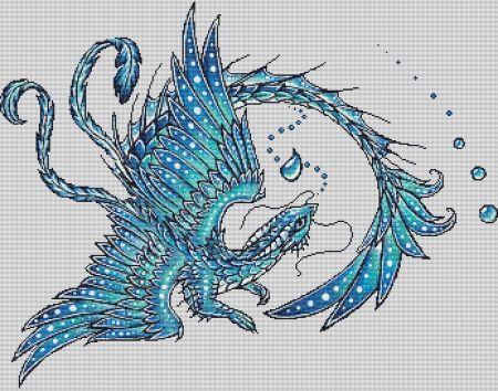 Water Dragon by Alvia Alcedo - Paine Free Crafts