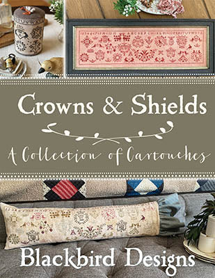 Crowns & Shields: A Collection of Cartouches  - Blackbird Designs