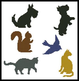 Animal Silhouettes - Artecy Cross Stitch