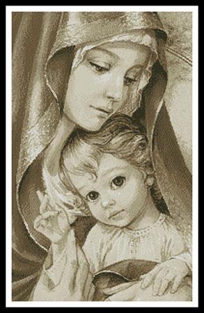 Mother Of God (Beige) - Artecy Cross Stitch