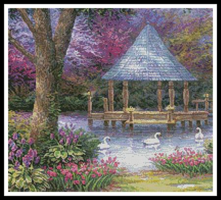 Swan Pond (Crop) - Artecy Cross Stitch