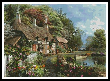 Riverside Home In Bloom - Artecy Cross Stitch