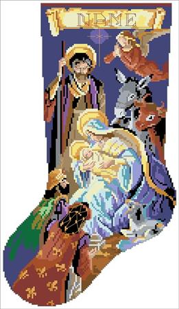 O Holy Night Stocking - Kooler Design Studio