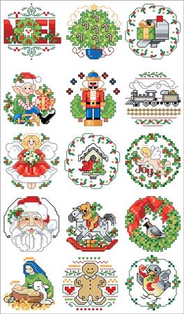 Lotsa Christmas Ornaments Set 1 - Kooler Design Studio