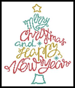 Merry Christmas And Happy New Year  - Artecy Cross Stitch