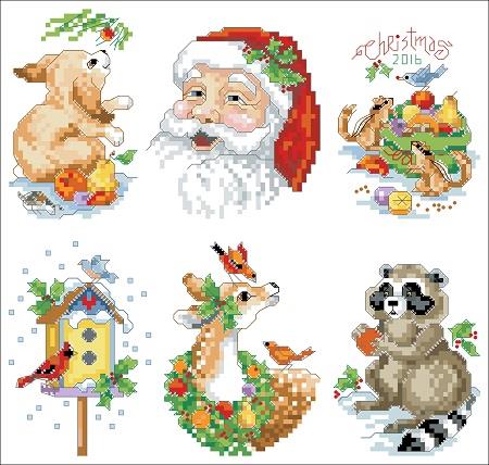 Santa & Animals Ornaments - Kooler Design Studio