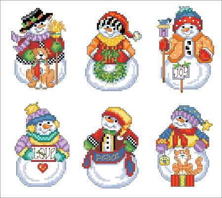 Snow Folks Ornaments - Kooler Design Studio