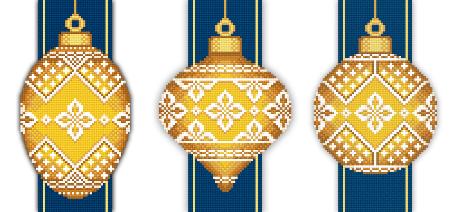 Yellow Faberge Christmas Ornaments Collection 3 - Solaria Gallery