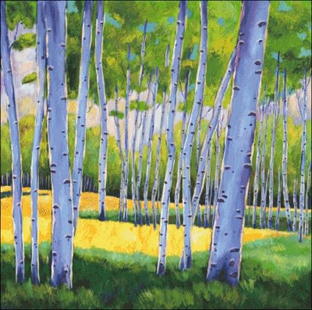 View Through The Aspens - Charting Creations
